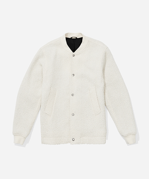 Saturdays NYC（サタデーズ ニューヨークシティ ）の「Julian Boucle Varsity Jacket（ブルゾン・メンズ・オフホワイト/ブラック・X-SMALL/M/S/L/X-LARGE）」の11枚目の写真