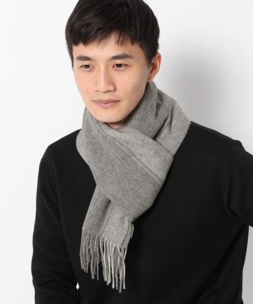 GLOBAL WORK(グローバルワーク)の「カシミヤブレンドマフラー/750225(マフラー・メンズ・ライトブルー/ネイビー/カーキ/グレー/ブラウン/ワインレッド/ダークブルー/グレー系その他/ブラック/イエロー/レッド/ダークグレー/ライトグリーン/レッド系その他・FREE)」の3枚目の写真