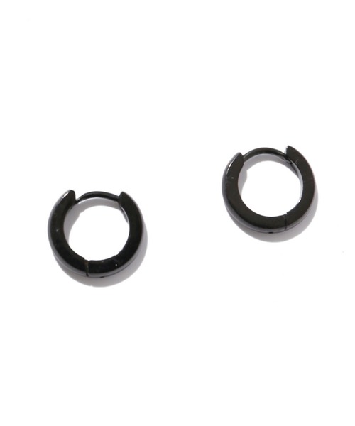 SPINNS（スピンズ）の「ミニフープピアス（ピアス（両耳用）・メンズ・シルバー/ゴールド/その他1/ガンメタ/シルバー系その他/ブラック系その他/ゴールド系その他・ONESIZE）」の2枚目の写真