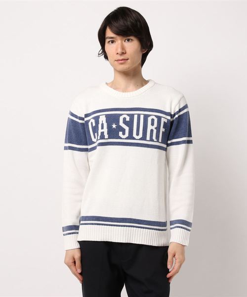 STYLEBLOCK(スタイルブロック)の「カラーフェードジャガードクルーニット(ニット/セーター・メンズ・オフホワイト/ネイビー/ホワイト系その他/ホワイト系その他2/ブルー系その他/ブルー系その他2・M/L)」の1枚目の写真