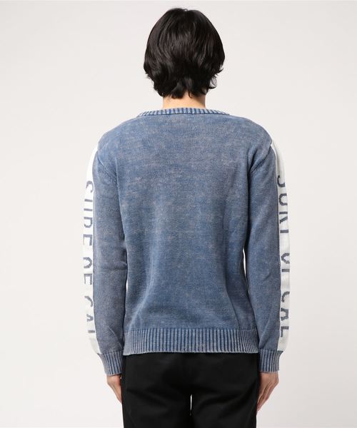 STYLEBLOCK(スタイルブロック)の「カラーフェードジャガードクルーニット(ニット/セーター・メンズ・オフホワイト/ネイビー/ホワイト系その他/ホワイト系その他2/ブルー系その他/ブルー系その他2・M/L)」の8枚目の写真
