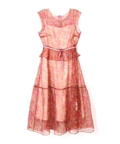 JILL STUART 花柄ワンピース　ドレス　お呼ばれ　ボリューム　（4） JILL STUART（ジルスチュアート）の「◇【WEB限定 サイズ：4