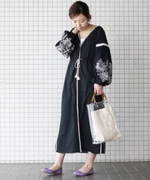 クロスステッチ刺繍ワンピース◆