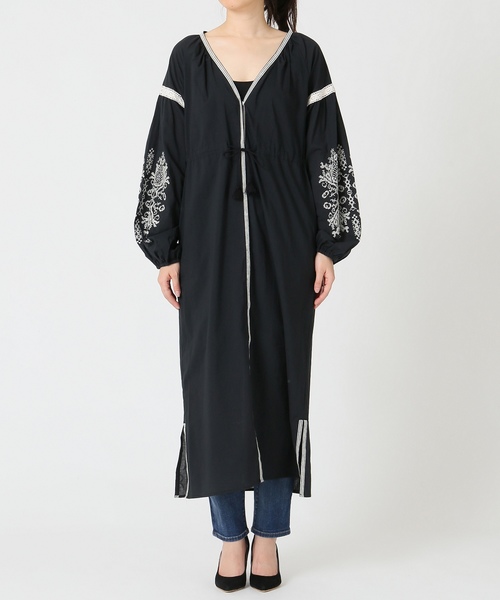 SLOBE IENA（スローブイエナ）の「クロスステッチ刺繍ワンピース