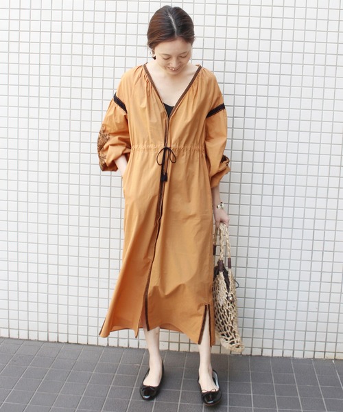 クロスアンドクロス　スモッキング刺繍ワンピース Amaia Kids - Moohren dress - Liberty Multico floral