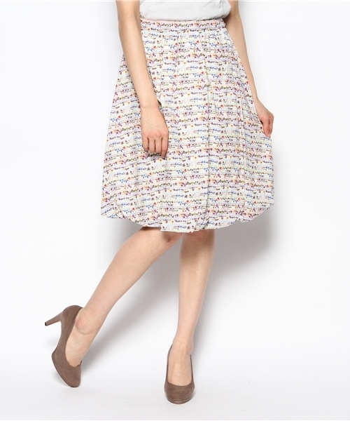 BEAMS BOY（ビームスボーイ）の「○O.ﾘﾊﾞﾃｨ ﾊﾞﾙｰﾝMID（スカート・レディース・ホワイト/クリーム・ONE SIZE）」の2枚目の写真