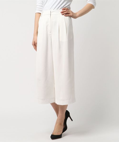 N.(N. Natural Beauty Basic)(エヌエヌナチュラルビューティーベーシック)の「【追加生産】ダブルタックガウチョパンツ(その他パンツ・レディース・グレー/ホワイト/ベージュ/ネイビー・MEDIUM/SMALL)」の19枚目の写真
