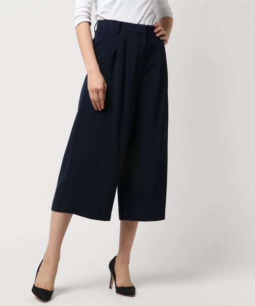 N.(N. Natural Beauty Basic)(エヌエヌナチュラルビューティーベーシック)の「【追加生産】ダブルタックガウチョパンツ(その他パンツ・レディース・グレー/ホワイト/ベージュ/ネイビー・MEDIUM/SMALL)」の21枚目の写真