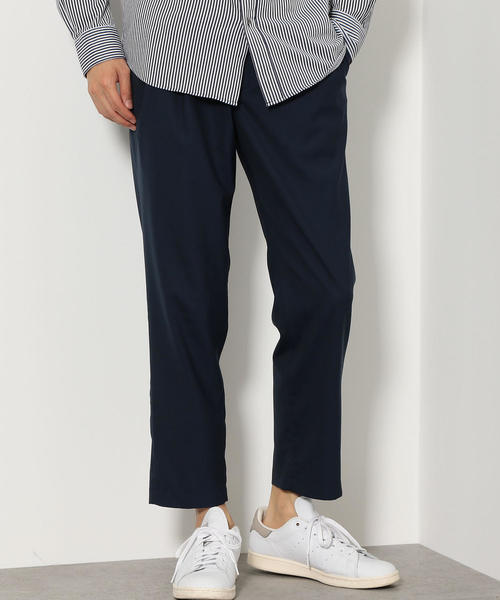 green label relaxing（グリーンレーベルリラクシング）の「CM ウォッシャブル トロピカル 2プリーツ 9分丈 パンツ② ＜機能性生地＞ ◆（スラックス・メンズ・ネイビー/グレー・SMALL/MEDIUM/LARGE/X-LARGE/X-SMALL）」の2枚目の写真