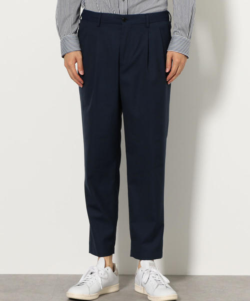 green label relaxing（グリーンレーベルリラクシング）の「CM ウォッシャブル トロピカル 2プリーツ 9分丈 パンツ② ＜機能性生地＞ ◆（スラックス・メンズ・ネイビー/グレー・SMALL/MEDIUM/LARGE/X-LARGE/X-SMALL）」の4枚目の写真