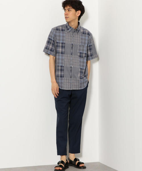 green label relaxing（グリーンレーベルリラクシング）の「CM ウォッシャブル トロピカル 2プリーツ 9分丈 パンツ② ＜機能性生地＞ ◆（スラックス・メンズ・ネイビー/グレー・SMALL/MEDIUM/LARGE/X-LARGE/X-SMALL）」の6枚目の写真