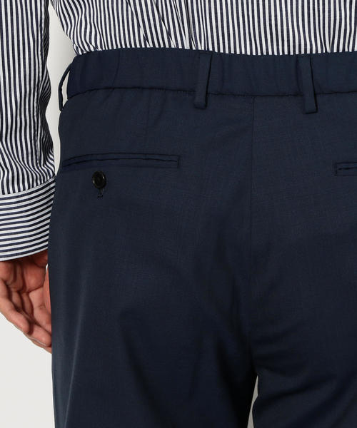 green label relaxing（グリーンレーベルリラクシング）の「CM ウォッシャブル トロピカル 2プリーツ 9分丈 パンツ② ＜機能性生地＞ ◆（スラックス・メンズ・ネイビー/グレー・SMALL/MEDIUM/LARGE/X-LARGE/X-SMALL）」の9枚目の写真