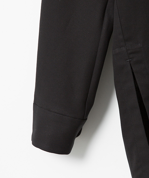 エトセンスチェンジラペルオープンカラーシャツサイズ2 日本製ブラック