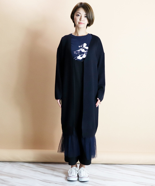 anana(アナナ)の「【 anana / アナナ 】 裾チュール2wayニットコーディガン(カーディガン/ボレロ・レディース・ネイビー/グレイッシュベージュ・FREE)」の15枚目の写真