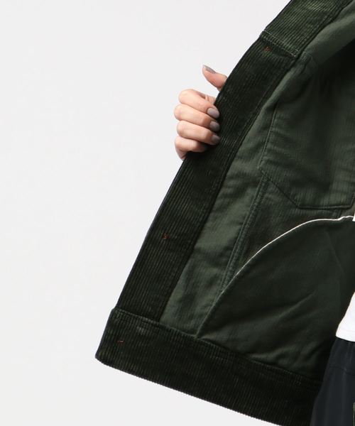 SLOBE IENA(スローブイエナ)の「DESSIN DE MODE バックボタンサードジャケット◆(ブルゾン・レディース・キャメル/グリーン・FREE)」の5枚目の写真