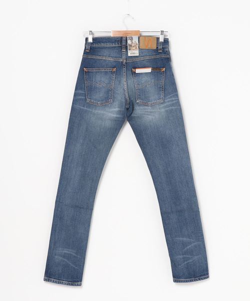 Nudie Jeans(ヌーディージーンズ)の「Grim Tim / Flat Vintage(デニムパンツ・メンズ・インディゴブルー・30inch/28inch/32inch/29inch/31inch/33inch/34inch)」の2枚目の写真
