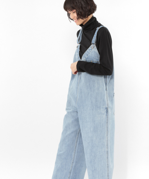 LAKOLE（ラコレ）の「SPRシンチバックサロペット / LAKOLE（サロペット/オーバーオール・レディース・ベージュ/ホワイト/サックスブルー・SMALL/MEDIUM）」の16枚目の写真