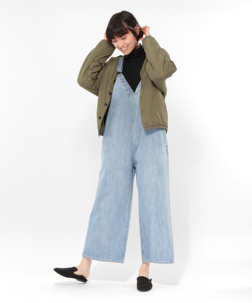 LAKOLE（ラコレ）の「SPRシンチバックサロペット / LAKOLE（サロペット/オーバーオール・レディース・ベージュ/ホワイト/サックスブルー・SMALL/MEDIUM）」の17枚目の写真