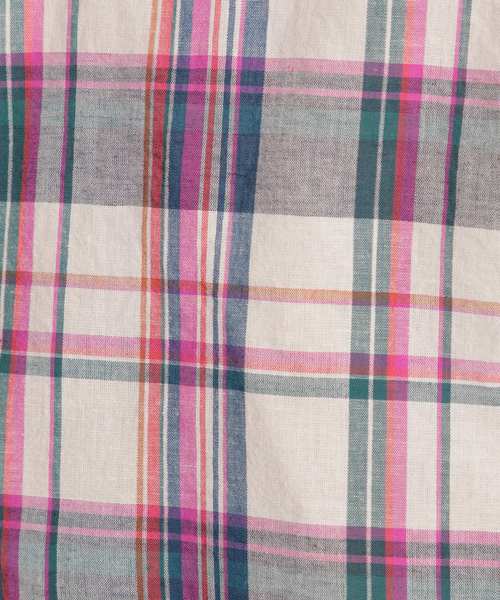 niko and...(ニコアンド)の「カラーマドラスチェックシャツ(シャツ/ブラウス・レディース・ベージュ/ブラウン/グレー/オフホワイト/イエロー/ブルー・MEDIUM/LARGE)」の22枚目の写真