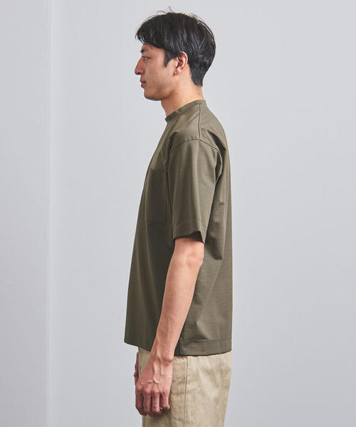 UNITED ARROWS（ユナイテッドアローズ）の「<UNITED ARROWS> クルーネック ポケット カットソー◆（Tシャツ/カットソー・メンズ・ホワイト/ブラック/オリーブ・LARGE/X-LARGE/SMALL/MEDIUM）」の8枚目の写真