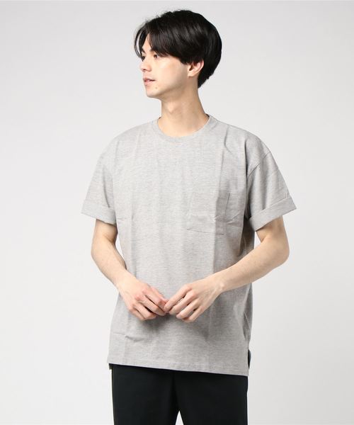 Burner(バーナー)の「【BURNER SELECT】ルーズシルエットポケットTシャツ(Tシャツ/カットソー・メンズ・杢グレー/カーキ/ピンク/ホワイト/ブラック/ベージュ/ネイビー・L/M)」の13枚目の写真