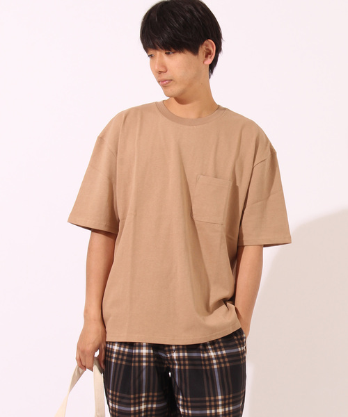 Burner(バーナー)の「【BURNER SELECT】ルーズシルエットポケットTシャツ(Tシャツ/カットソー・メンズ・杢グレー/カーキ/ピンク/ホワイト/ブラック/ベージュ/ネイビー・L/M)」の10枚目の写真