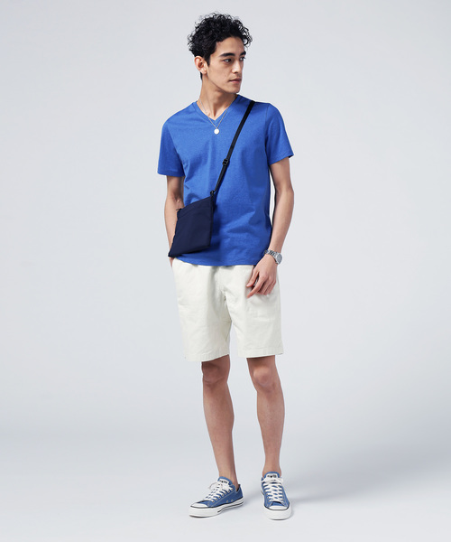 ZOZO（ゾゾ）の「VネックTシャツ［MEN］（Tシャツ/カットソー・メンズ・グレー/ブラック/ブルー/ネイビー/ホワイト/カーキ・マルチサイズ）」の12枚目の写真