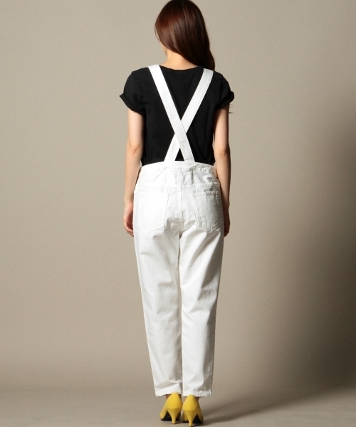 BEAUTY&YOUTH UNITED ARROWS（ビューティーアンドユースユナイテッドアローズ）の「BYBC コットンテーパードオーバーオール ◆（サロペット/オーバーオール・レディース・ホワイト/ネイビー・フリー）」の10枚目の写真