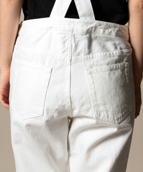 BEAUTY&YOUTH UNITED ARROWS（ビューティーアンドユースユナイテッドアローズ）の「BYBC コットンテーパードオーバーオール ◆（サロペット/オーバーオール・レディース・ホワイト/ネイビー・フリー）」の7枚目の写真