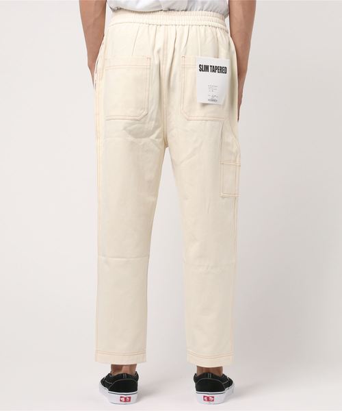 WEGO(ウィゴー)の「WEGO/カラーステッチテーパードパンツ(その他パンツ・メンズ・アイボリー/ブラック・MEDIUM/LARGE)」の10枚目の写真