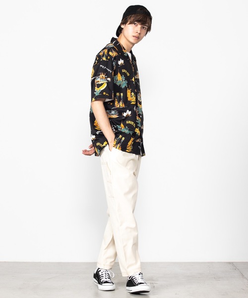 WEGO(ウィゴー)の「WEGO/カラーステッチテーパードパンツ(その他パンツ・メンズ・アイボリー/ブラック・MEDIUM/LARGE)」の6枚目の写真