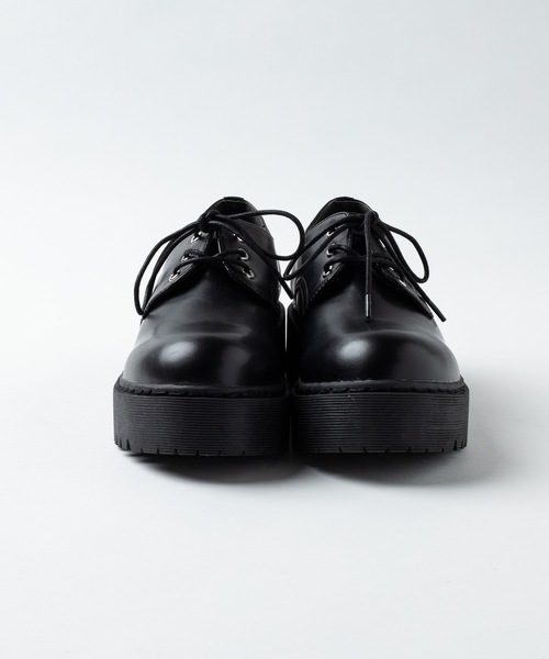 WEGO（ウィゴー）の「WEGO/厚底3ホールシューズ（ドレスシューズ・レディース・ブラック・SMALL/MEDIUM/LARGE）」の4枚目の写真