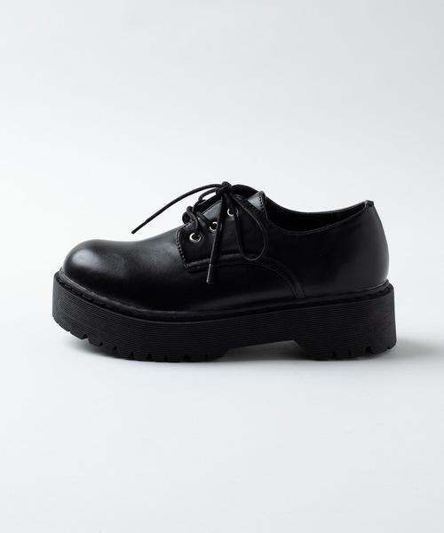 WEGO（ウィゴー）の「WEGO/厚底3ホールシューズ（ドレスシューズ・レディース・ブラック・SMALL/MEDIUM/LARGE）」の6枚目の写真