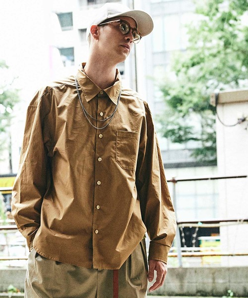 CHORD NUMBER EIGHT（コードナンバーエイト）の「TYPEWRITER BALLOON SHIRT（シャツ/ブラウス・メンズ・ブラック/ベージュ/チャコールグレー/カーキ/ホワイト・S/M/L）」の4枚目の写真