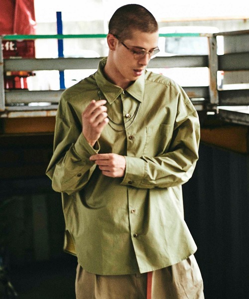 CHORD NUMBER EIGHT（コードナンバーエイト）の「TYPEWRITER BALLOON SHIRT（シャツ/ブラウス・メンズ・ブラック/ベージュ/チャコールグレー/カーキ/ホワイト・S/M/L）」の5枚目の写真