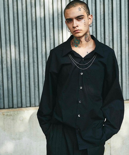 CHORD NUMBER EIGHT（コードナンバーエイト）の「TYPEWRITER BALLOON SHIRT（シャツ/ブラウス・メンズ・ブラック/ベージュ/チャコールグレー/カーキ/ホワイト・S/M/L）」の3枚目の写真