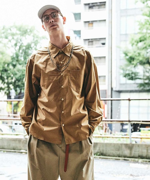 CHORD NUMBER EIGHT（コードナンバーエイト）の「TYPEWRITER BALLOON SHIRT（シャツ/ブラウス・メンズ・ブラック/ベージュ/チャコールグレー/カーキ/ホワイト・S/M/L）」の18枚目の写真