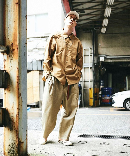 CHORD NUMBER EIGHT（コードナンバーエイト）の「TYPEWRITER BALLOON SHIRT（シャツ/ブラウス・メンズ・ブラック/ベージュ/チャコールグレー/カーキ/ホワイト・S/M/L）」の13枚目の写真