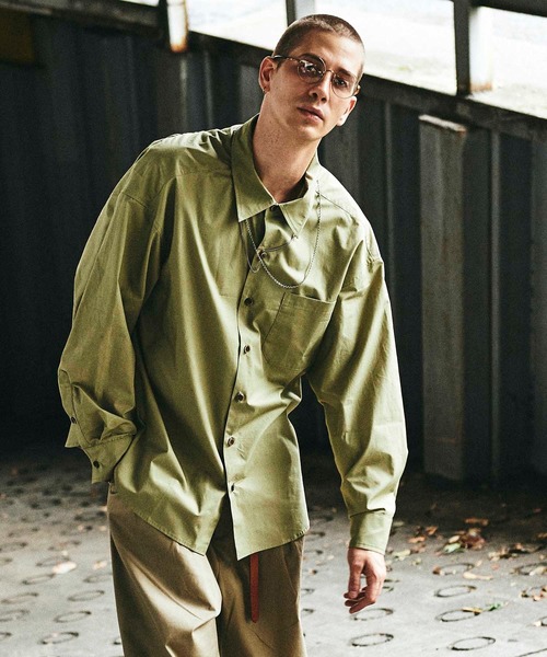 CHORD NUMBER EIGHT（コードナンバーエイト）の「TYPEWRITER BALLOON SHIRT（シャツ/ブラウス・メンズ・ブラック/ベージュ/チャコールグレー/カーキ/ホワイト・S/M/L）」の9枚目の写真