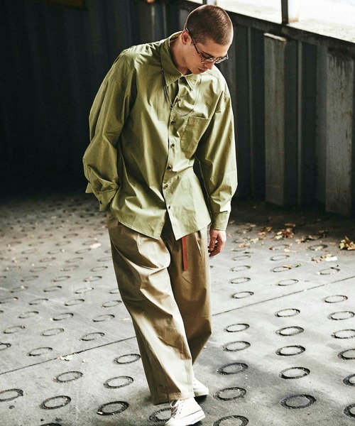 CHORD NUMBER EIGHT（コードナンバーエイト）の「TYPEWRITER BALLOON SHIRT（シャツ/ブラウス・メンズ・ブラック/ベージュ/チャコールグレー/カーキ/ホワイト・S/M/L）」の15枚目の写真