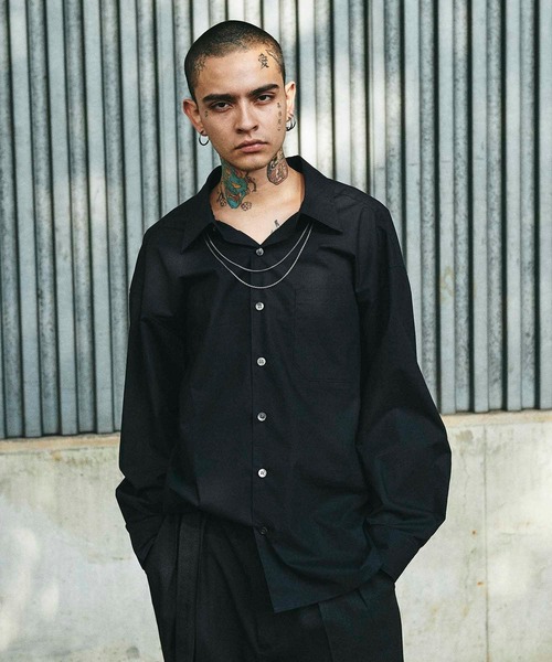 CHORD NUMBER EIGHT（コードナンバーエイト）の「TYPEWRITER BALLOON SHIRT（シャツ/ブラウス・メンズ・ブラック/ベージュ/チャコールグレー/カーキ/ホワイト・S/M/L）」の16枚目の写真