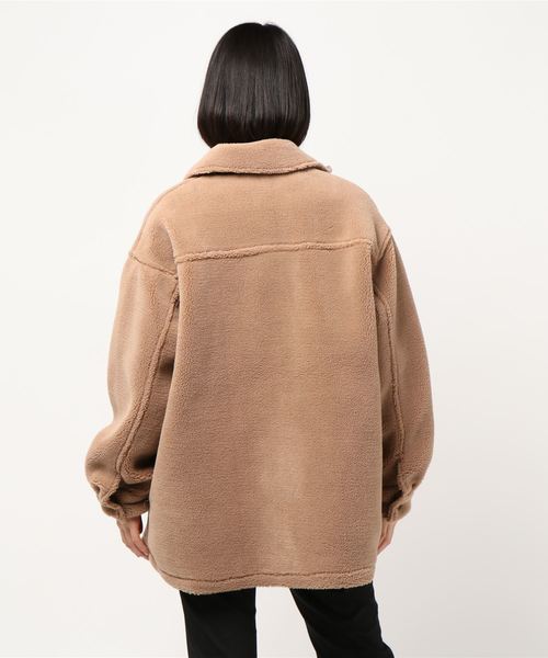 archives（アルシーヴ）の「ボアCPOジャケット（その他アウター・レディース・アイボリー/モカ/ミント・MEDIUM）」の9枚目の写真