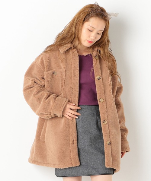 archives（アルシーヴ）の「ボアCPOジャケット（その他アウター・レディース・アイボリー/モカ/ミント・MEDIUM）」の2枚目の写真