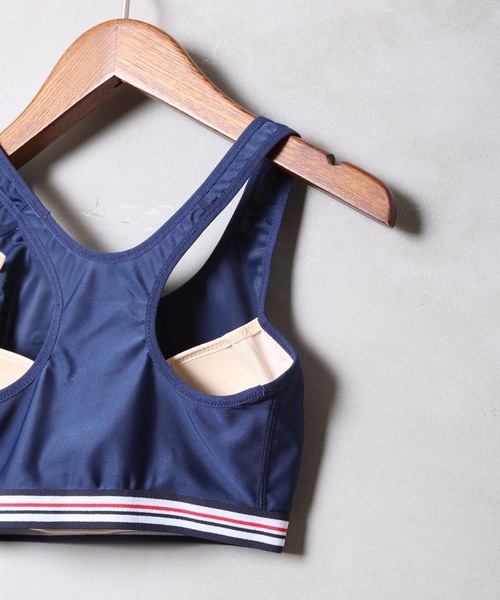 FILA（フィラ）の「【FILA:フィラ】水陸両用ブラトップ / スポーツブラ / 水陸両用アンダー フィットネス ジム ヨガ マリンスポーツ アウトドア（スポーツブラ・レディース・ネイビー/ブラック/ピンク/ターコイズブルー/イエロー/ホワイト・SMALL/MEDIUM/LARGE/X-LARGE）」の9枚目の写真