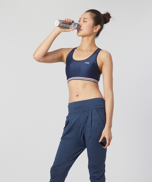 FILA（フィラ）の「【FILA:フィラ】水陸両用ブラトップ / スポーツブラ / 水陸両用アンダー フィットネス ジム ヨガ マリンスポーツ アウトドア（スポーツブラ・レディース・ネイビー/ブラック/ピンク/ターコイズブルー/イエロー/ホワイト・SMALL/MEDIUM/LARGE/X-LARGE）」の12枚目の写真