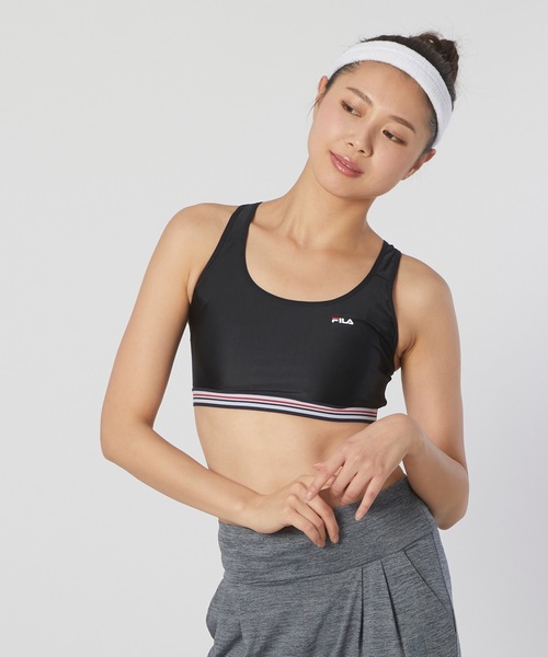 FILA（フィラ）の「【FILA:フィラ】水陸両用ブラトップ / スポーツブラ / 水陸両用アンダー フィットネス ジム ヨガ マリンスポーツ アウトドア（スポーツブラ・レディース・ネイビー/ブラック/ピンク/ターコイズブルー/イエロー/ホワイト・SMALL/MEDIUM/LARGE/X-LARGE）」の20枚目の写真