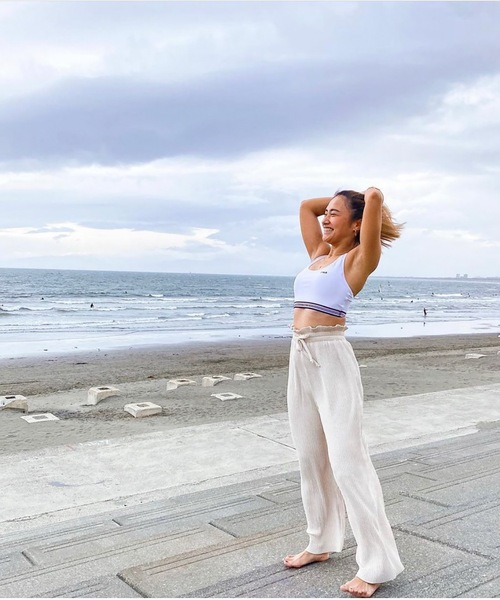 FILA（フィラ）の「【FILA:フィラ】水陸両用ブラトップ / スポーツブラ / 水陸両用アンダー フィットネス ジム ヨガ マリンスポーツ アウトドア（スポーツブラ・レディース・ネイビー/ブラック/ピンク/ターコイズブルー/イエロー/ホワイト・SMALL/MEDIUM/LARGE/X-LARGE）」の7枚目の写真