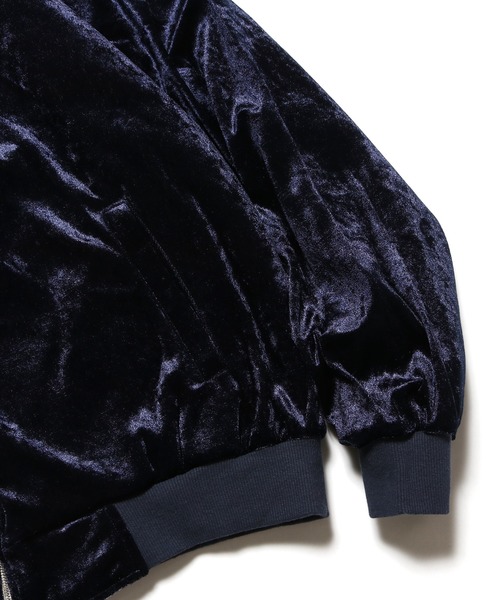 CAL O LINE（キャルオーライン）の「CAL O LINE/キャルオーライン VELOUR BLOUSON リバーシブルベロアブルゾン（ブルゾン・メンズ・ネイビー・M/L）」の12枚目の写真