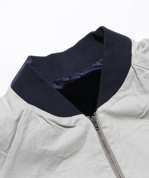 CAL O LINE（キャルオーライン）の「CAL O LINE/キャルオーライン VELOUR BLOUSON リバーシブルベロアブルゾン（ブルゾン・メンズ・ネイビー・M/L）」の13枚目の写真