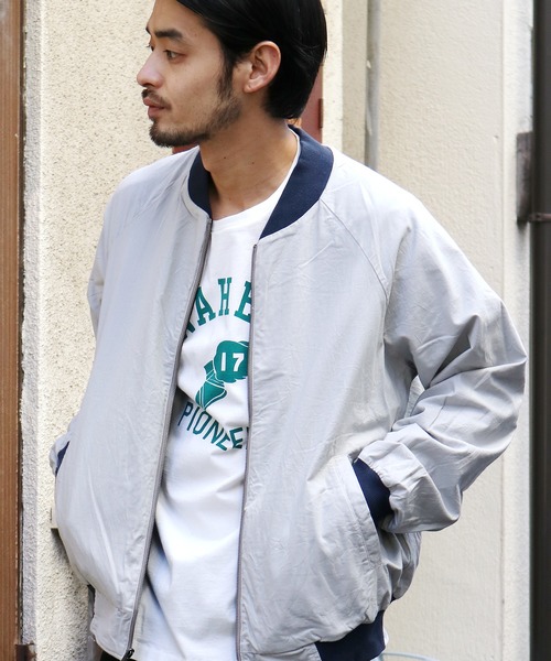 CAL O LINE（キャルオーライン）の「CAL O LINE/キャルオーライン VELOUR BLOUSON リバーシブルベロアブルゾン（ブルゾン・メンズ・ネイビー・M/L）」の6枚目の写真